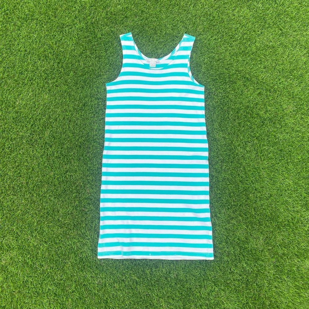 Made in USA Vtg The Limited Cotton Striped Tank Dress XS S Small Womens 90s